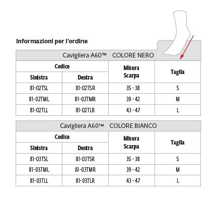 A60 - Tutore caviglia
