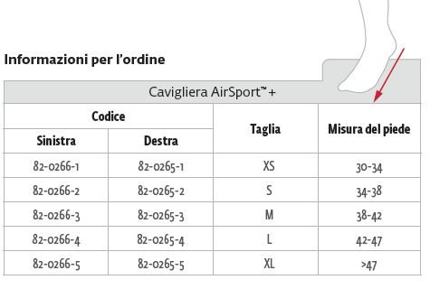 AirSport  + - Tutore caviglia
