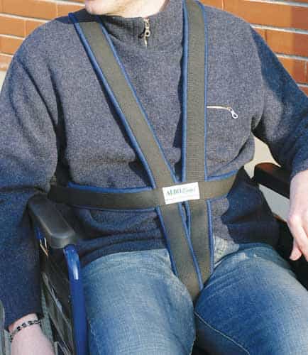 Imbragatura a sei tiranti ragno - Cintura di sicurezza per carrozzine disabili