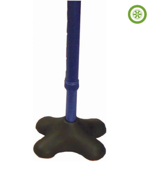 Puntale Bastipode Mini Quad - Puntale quadripode leggero e stabile per bastoni e stampelle.