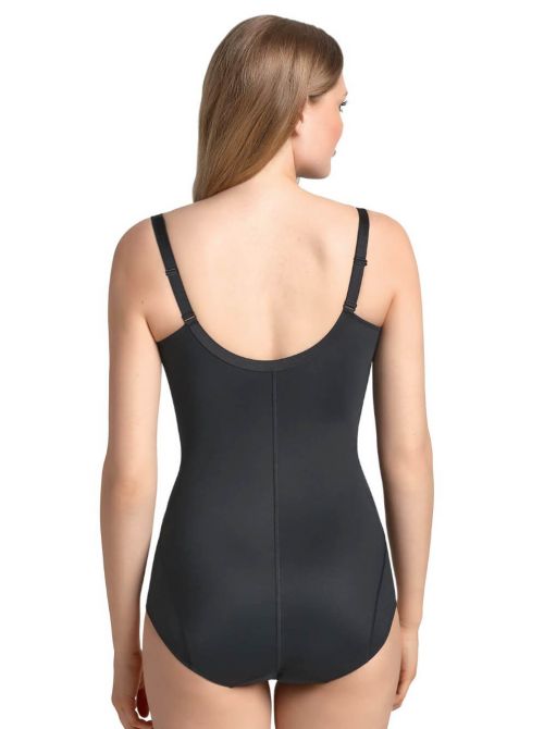 Fiore Body modellatore con zip. NERO - vestiario