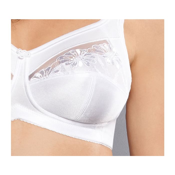 SAFINA - Reggiseno per protesi (spalline larghe, regolabili) 5349 - BIANCO (006) - Reggiseni Post Operatori