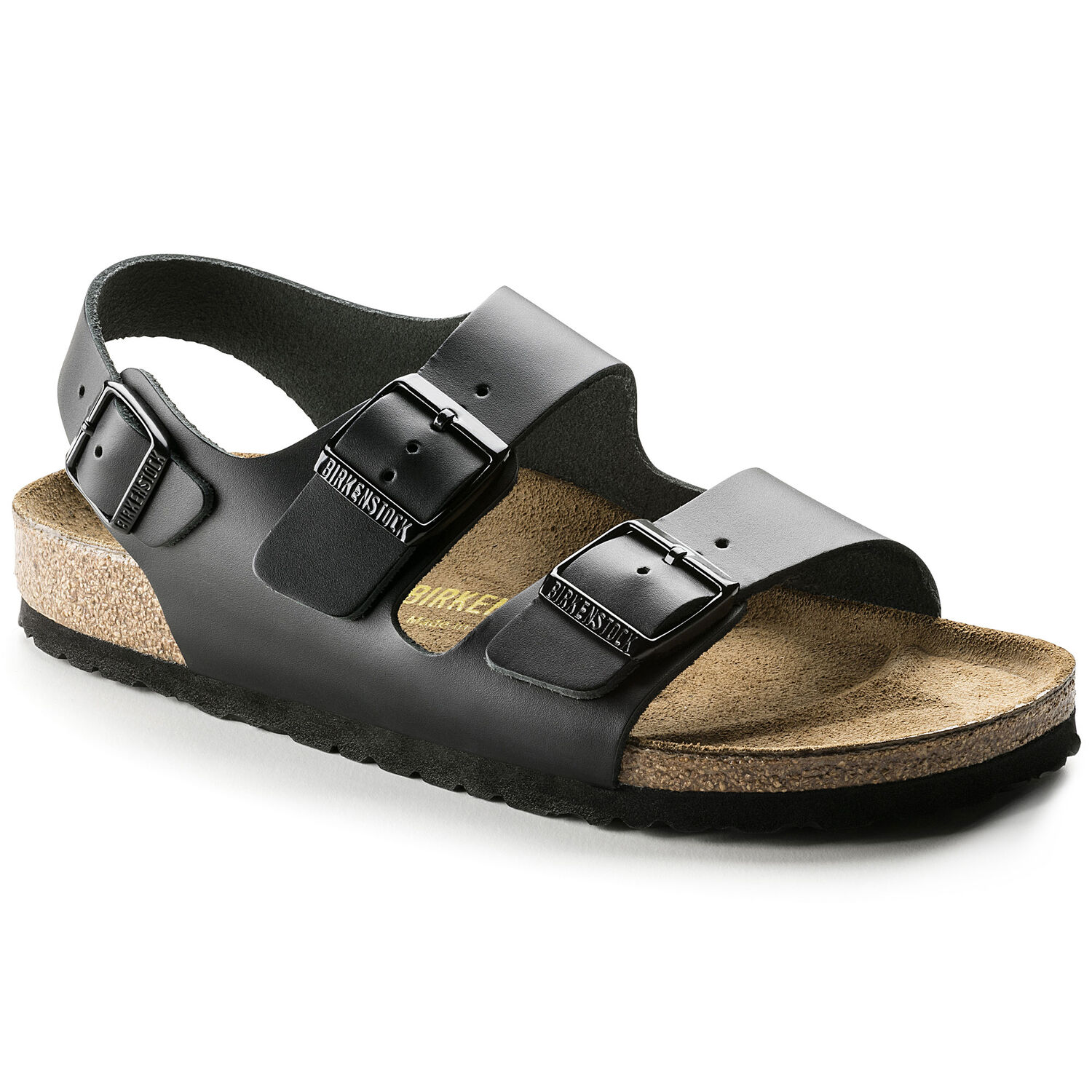 Milano - Black / Pelle naturale - Sandali ortopedici