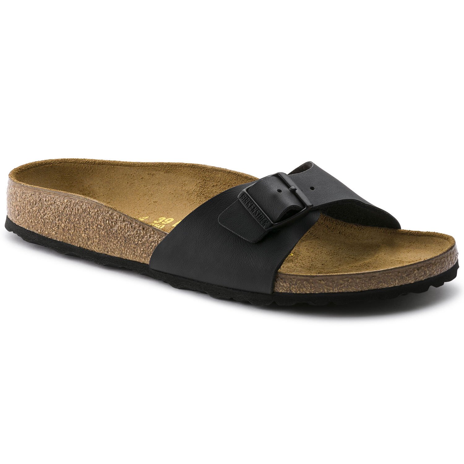 Madrid - Black / Birko-Flor - Ciabatte ortopediche unisex con plantare anatomico.