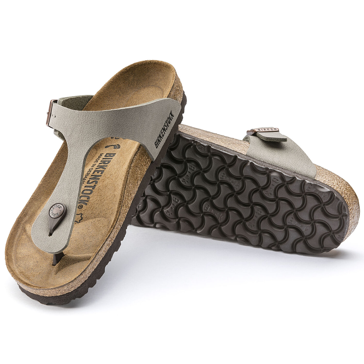 Gizeh - Stone / Birko-Flor Nubuck - Ciabatte ortopediche - Immagine 2