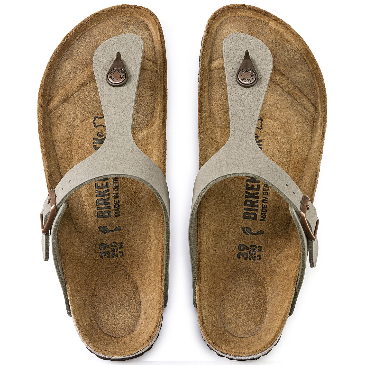 Gizeh - Stone / Birko-Flor Nubuck - Ciabatte ortopediche - Immagine 3