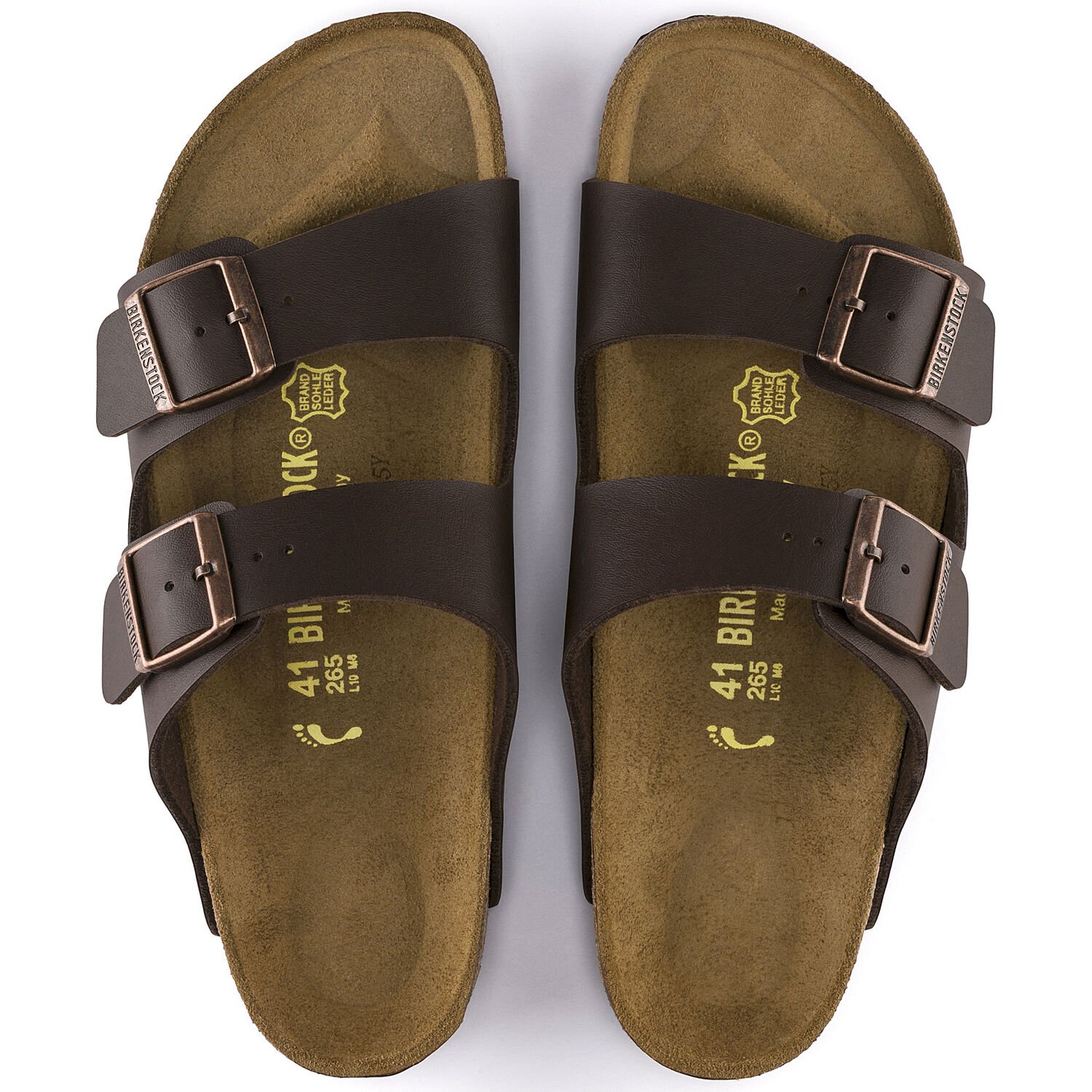 Arizona  - Dark Brown / Birko-Flor - Ciabatte ortopediche