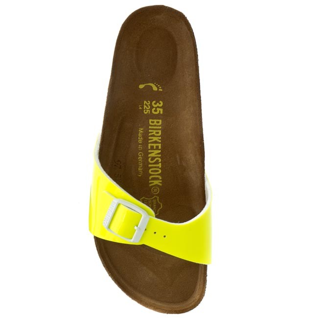 Madrid - Patent Neon Yellow /  Birko-Flor  - Ciabatte Ortopediche - Immagine 2