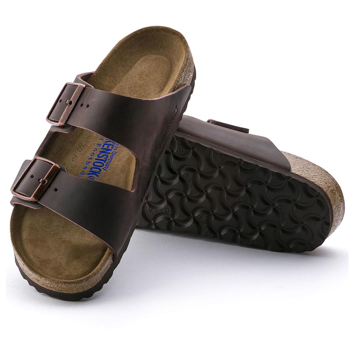 Arizona Soft Footbed - Habana / Pelle Nubuck oliata - Ciabatte ortopediche