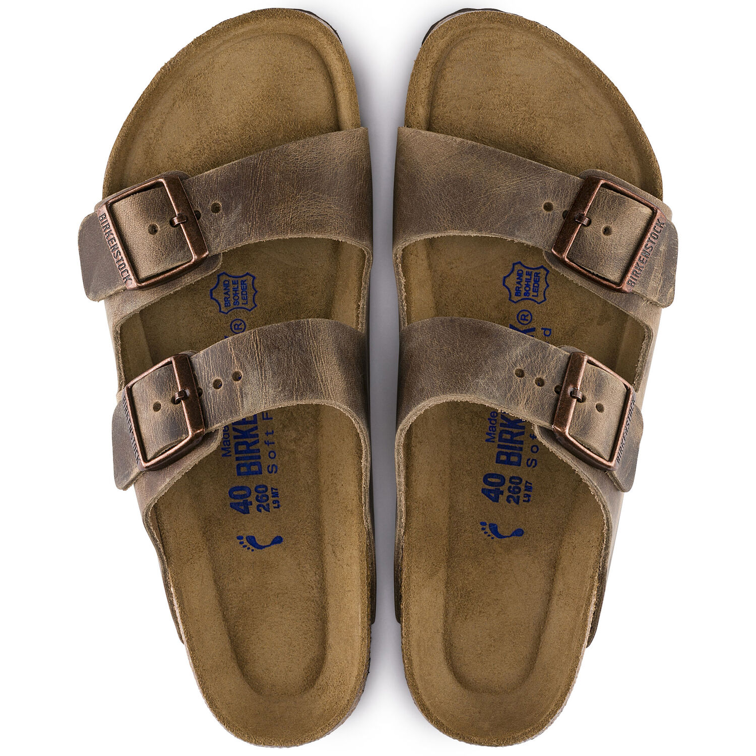 Arizona Soft Footbed - Tobacco Brown / Pelle Nubuck oliata - Ciabatte ortopediche