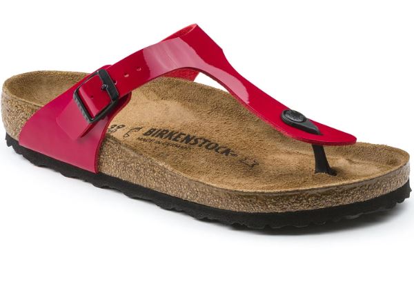 Gizeh - Tango Red Patent / Birko-Flor vernice -  Ciabatte ortopediche