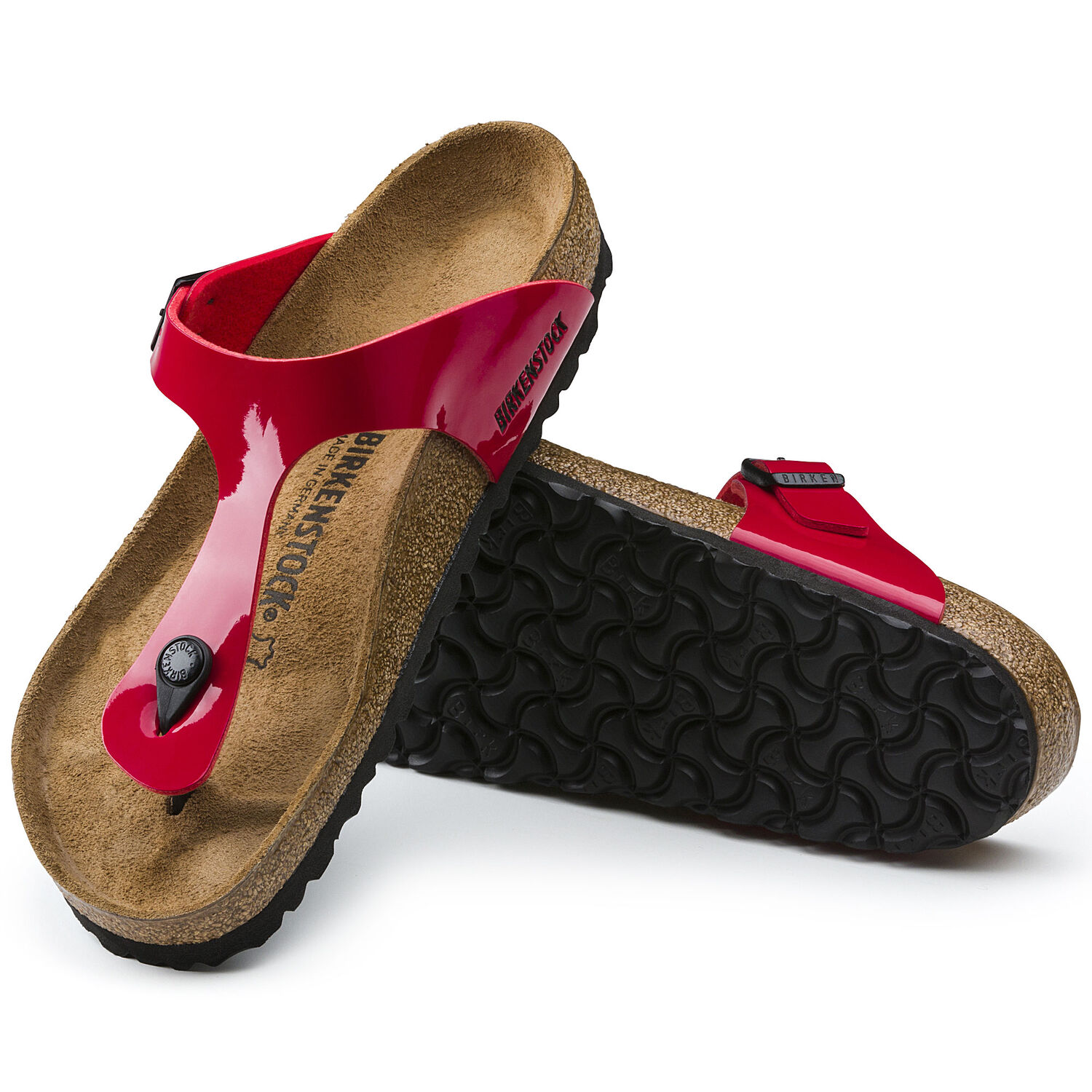 Gizeh - Tango Red Patent / Birko-Flor vernice -  Ciabatte ortopediche - Immagine 2