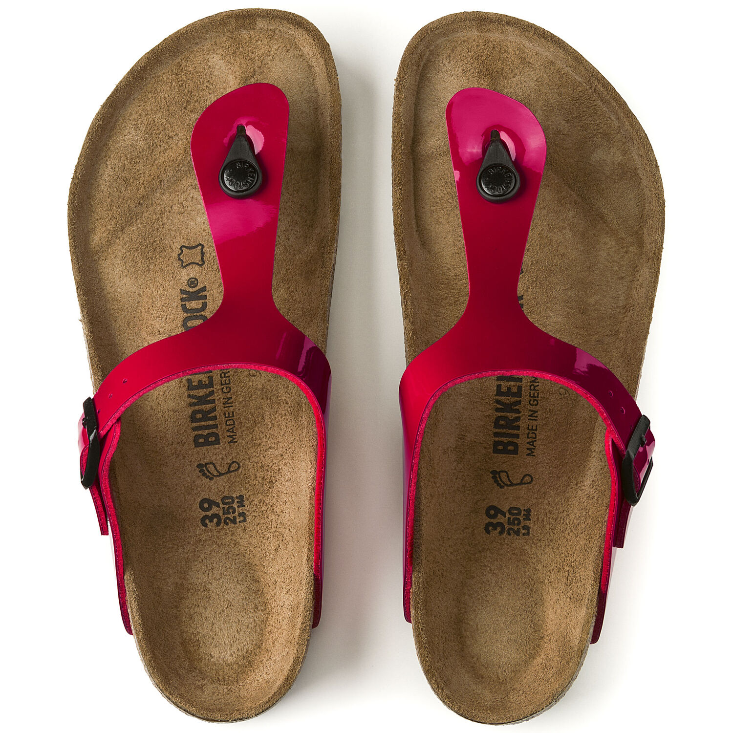 Gizeh - Tango Red Patent / Birko-Flor vernice -  Ciabatte ortopediche - Immagine 3