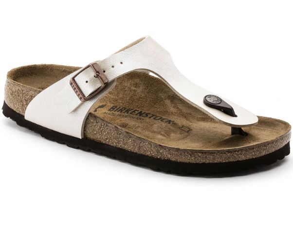 Gizeh - Graceful Pearl White / Birko-Flor - Ciabatte ortopediche