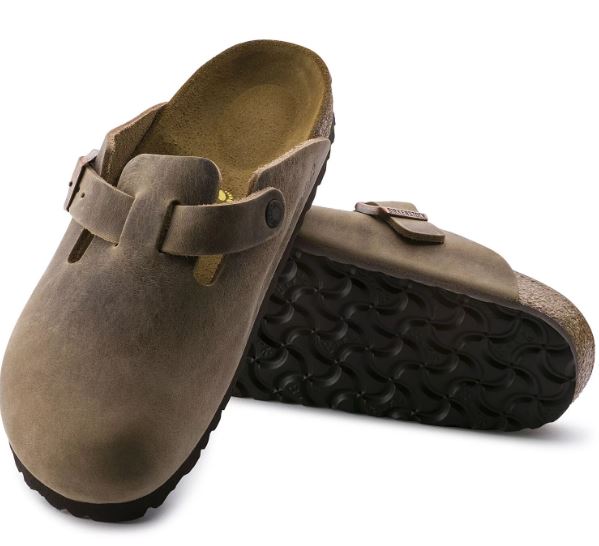 Boston - Tobacco Brown  / Pelle oliata -  Ciabatte ortopediche - Immagine 2