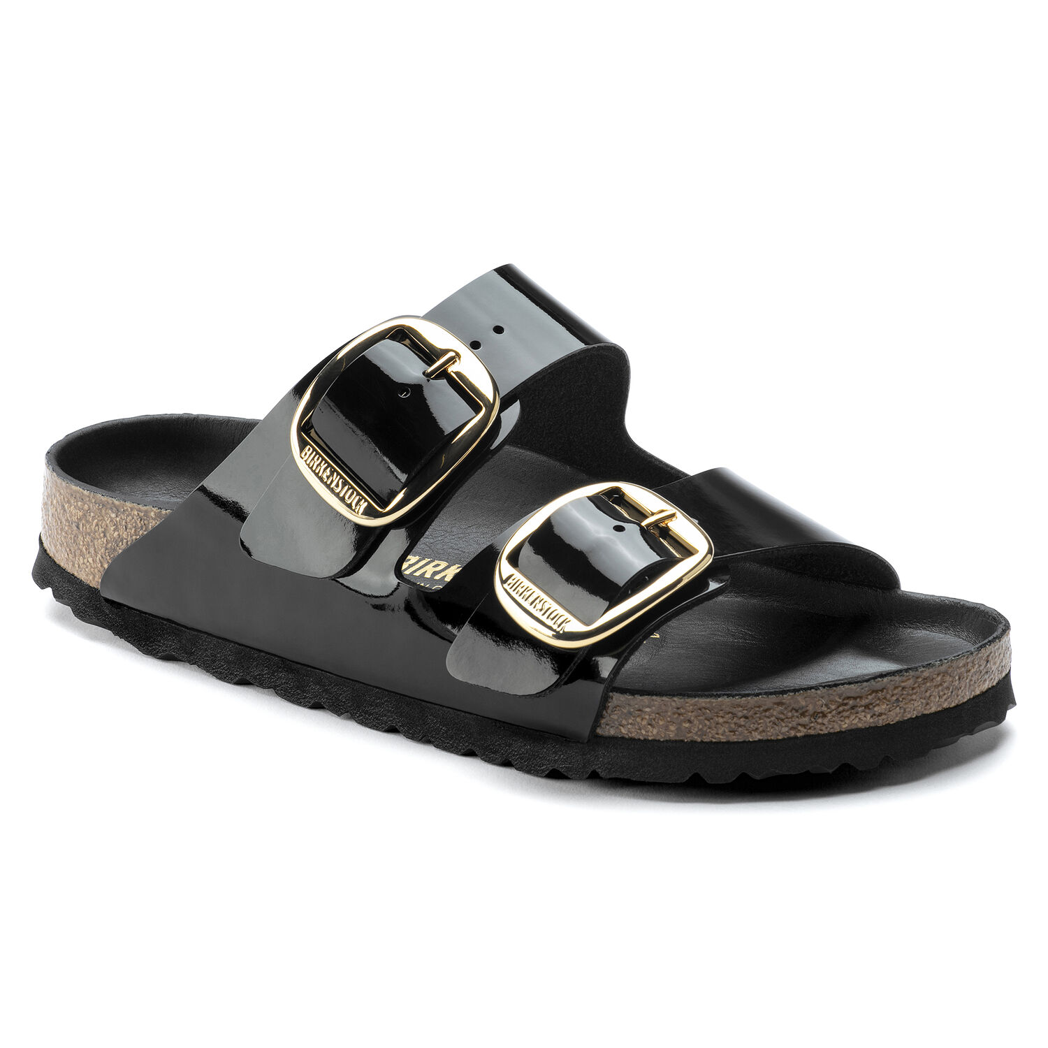 Arizona Big Buckle - Black Patent / Birko-Flor vernice - Ciabatte Ortopediche