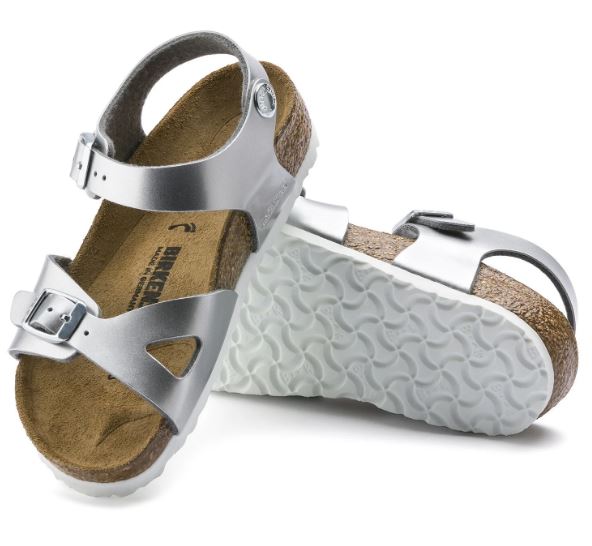 Rio Kids - Electric Metallic Silver / Birko-Flor - Sandali ortopedici per bambini 