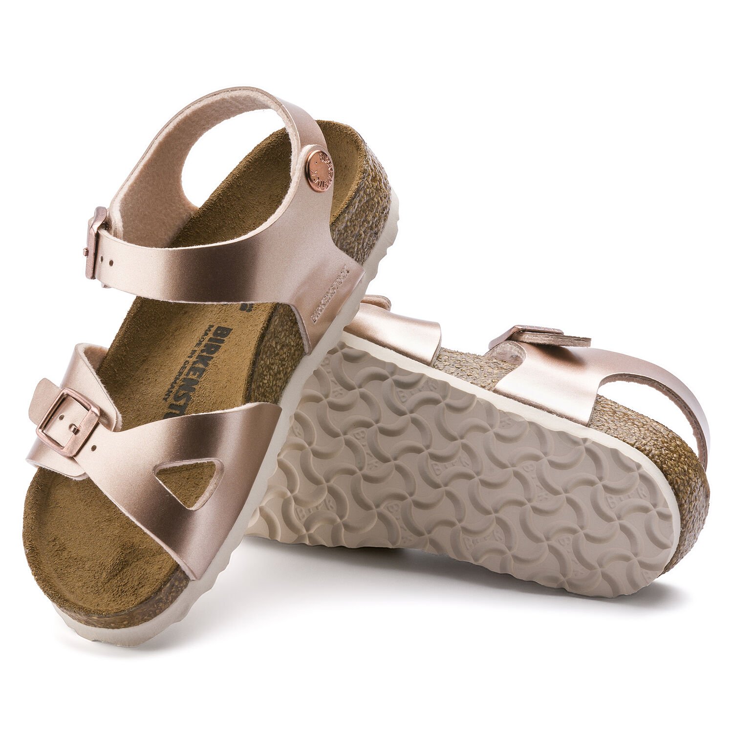 Rio Kids - Electric Metallic Copper / Birko-Flor - Sandali ortopedici per bambini 