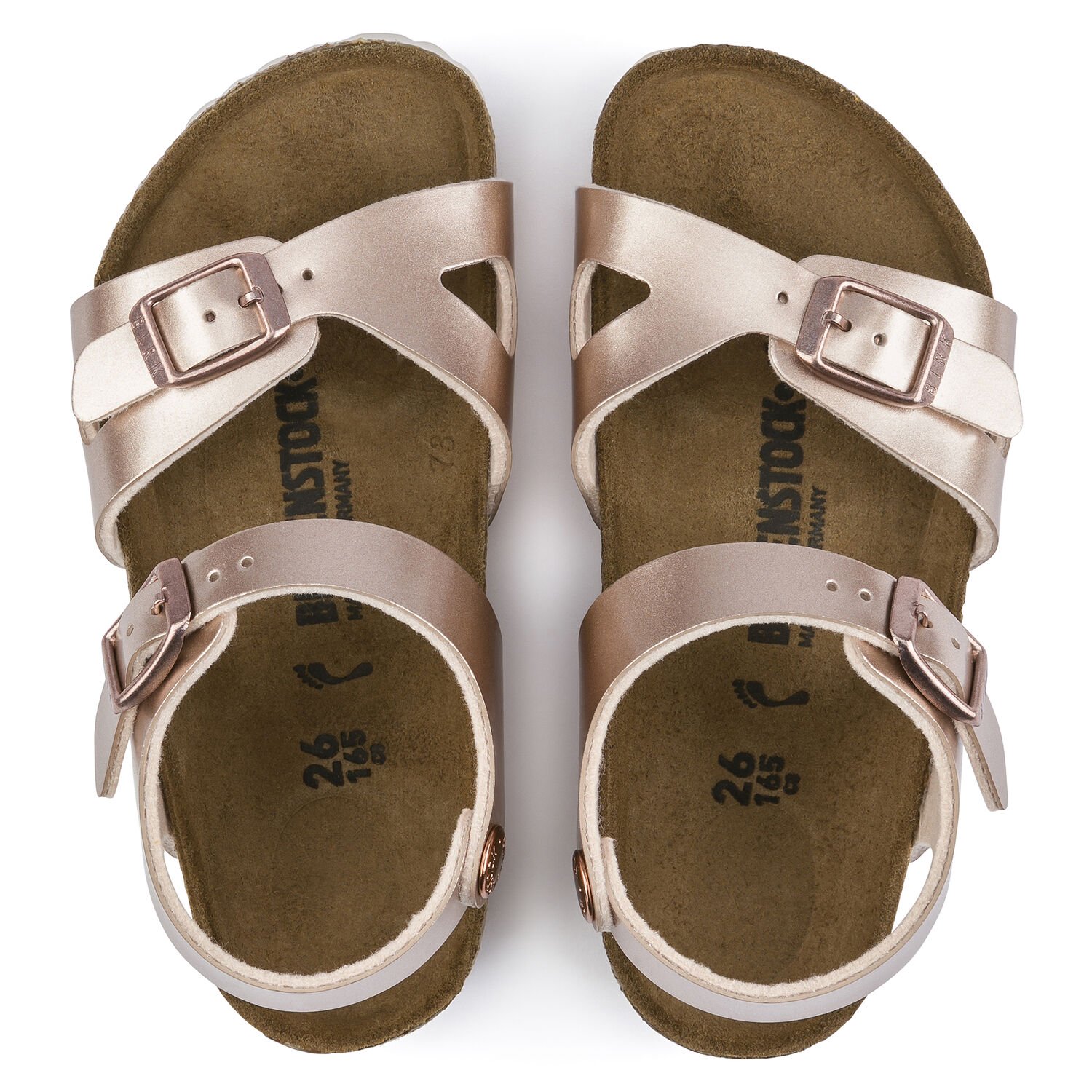 Rio Kids - Electric Metallic Copper / Birko-Flor - Sandali ortopedici per bambini 