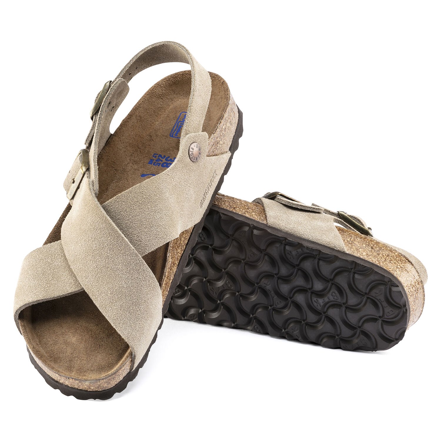 Tulum Soft Footbed - Taupe / Pelle scamosciata -  Ciabatte ortopediche donna - Immagine 2