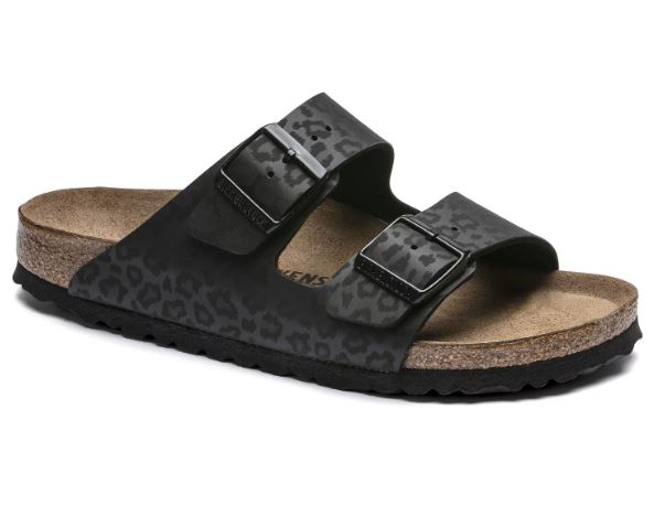 Arizona - Leopard Black / Birko-Flor - Ciabatte ortopediche