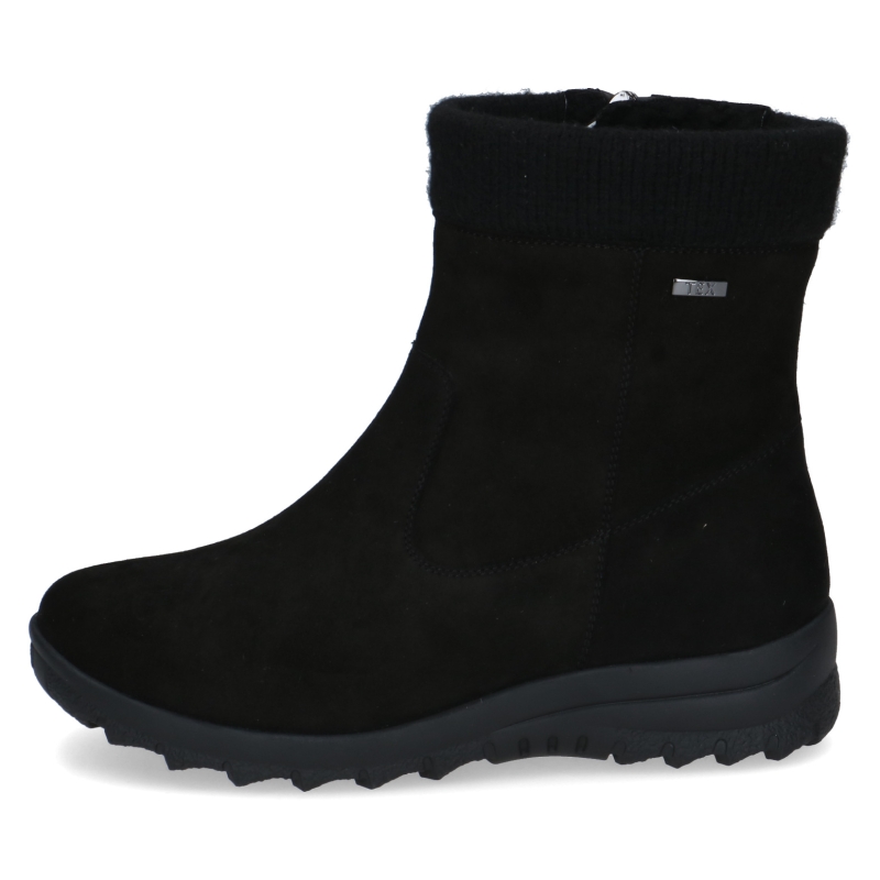Stivaletto black suede  - Stivaletto ortopedico invernale che combina stile, comfort e protezione per piedi al caldo.