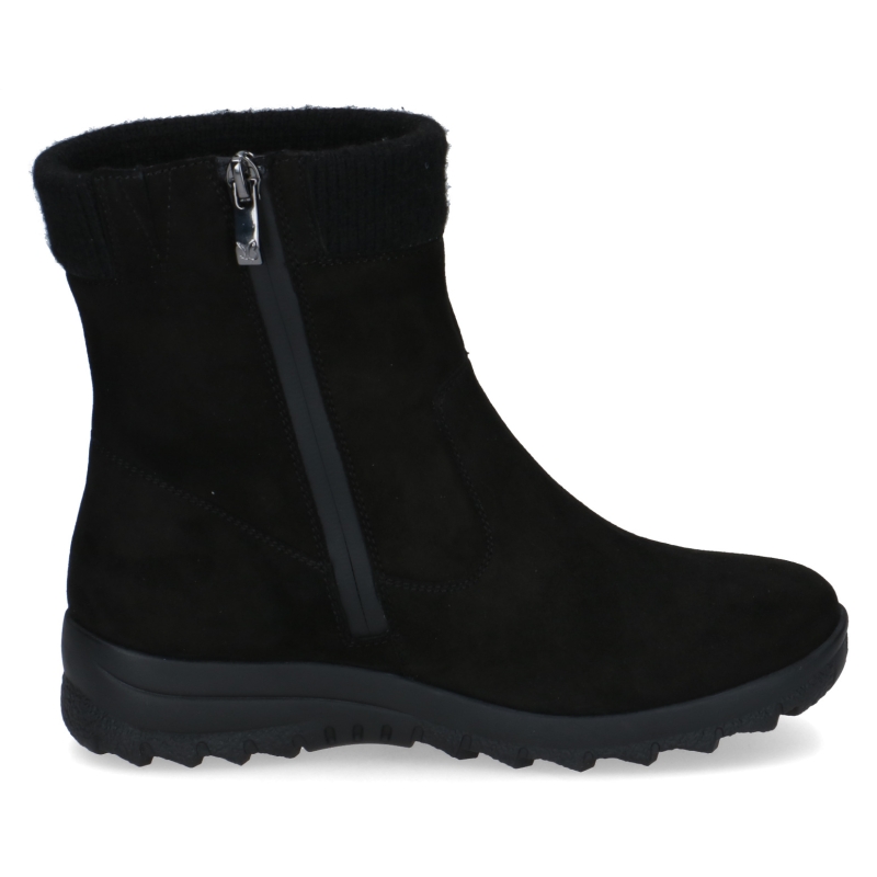 Stivaletto black suede  - Stivaletto ortopedico invernale che combina stile, comfort e protezione per piedi al caldo.