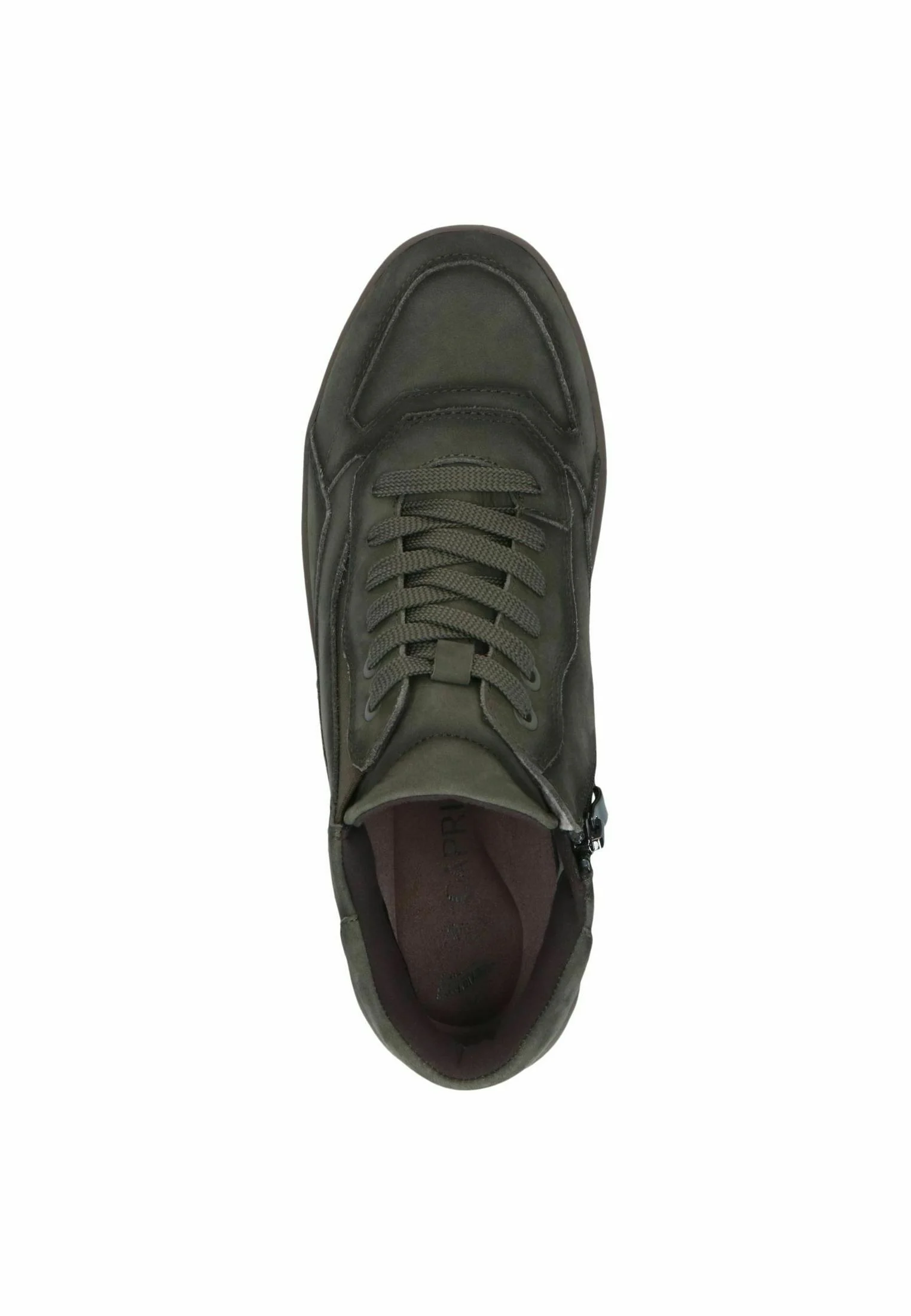 Sneaker olive nubuc  25270-47 - Scarpa ortopedica in nubuk che garantisce comfort e traspirabilità per un benessere duraturo.
