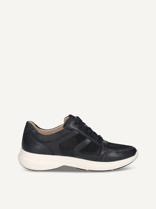 Sneaker Caprice Ocean Comb in Pelle per Donna - Eleganza e comfort in una sneaker ortopedica, ideale per stabilità e benessere quotidiano.