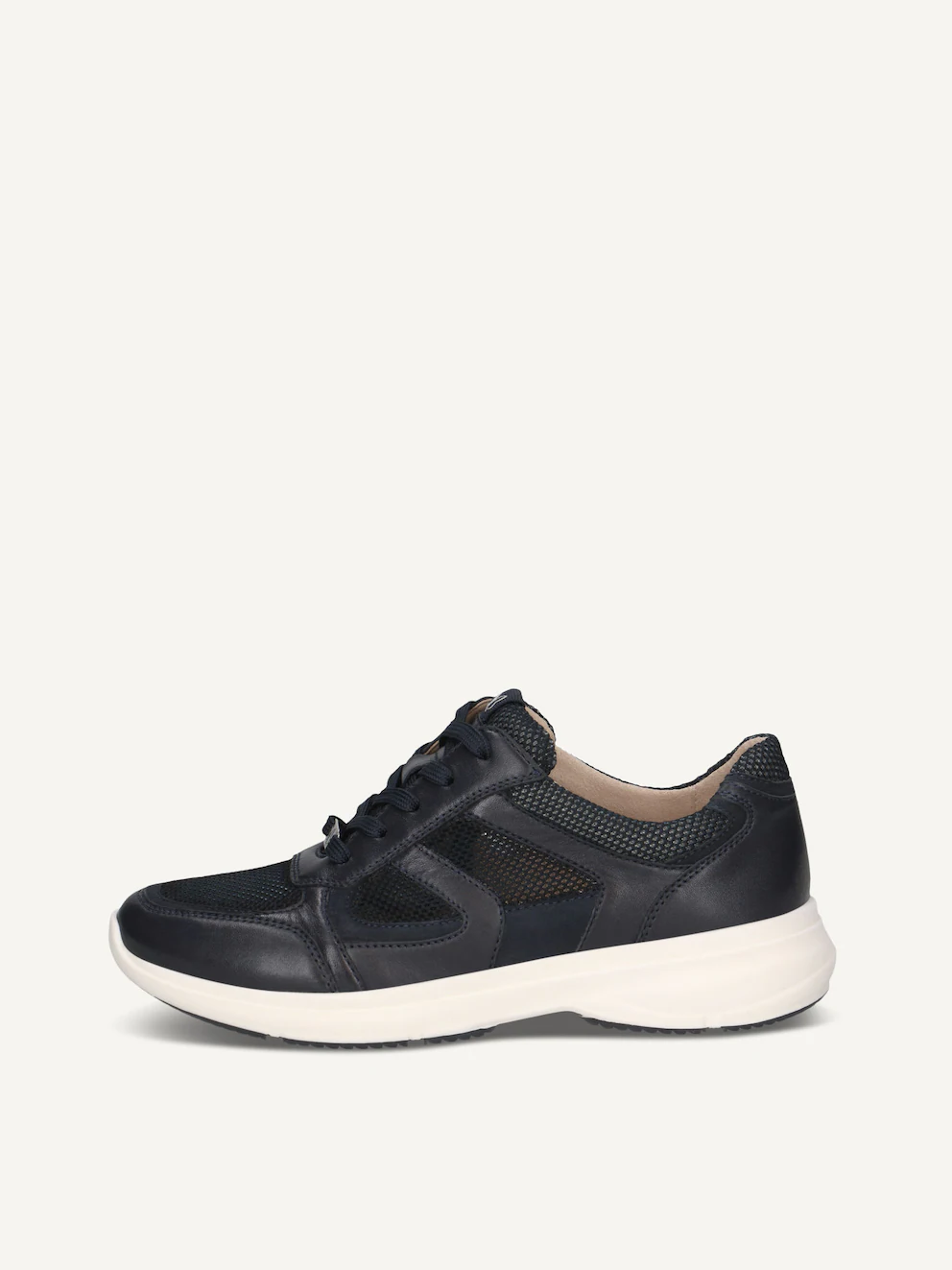 Sneaker Caprice Ocean Comb in Pelle per Donna - Eleganza e comfort in una sneaker ortopedica, ideale per stabilità e benessere quotidiano.