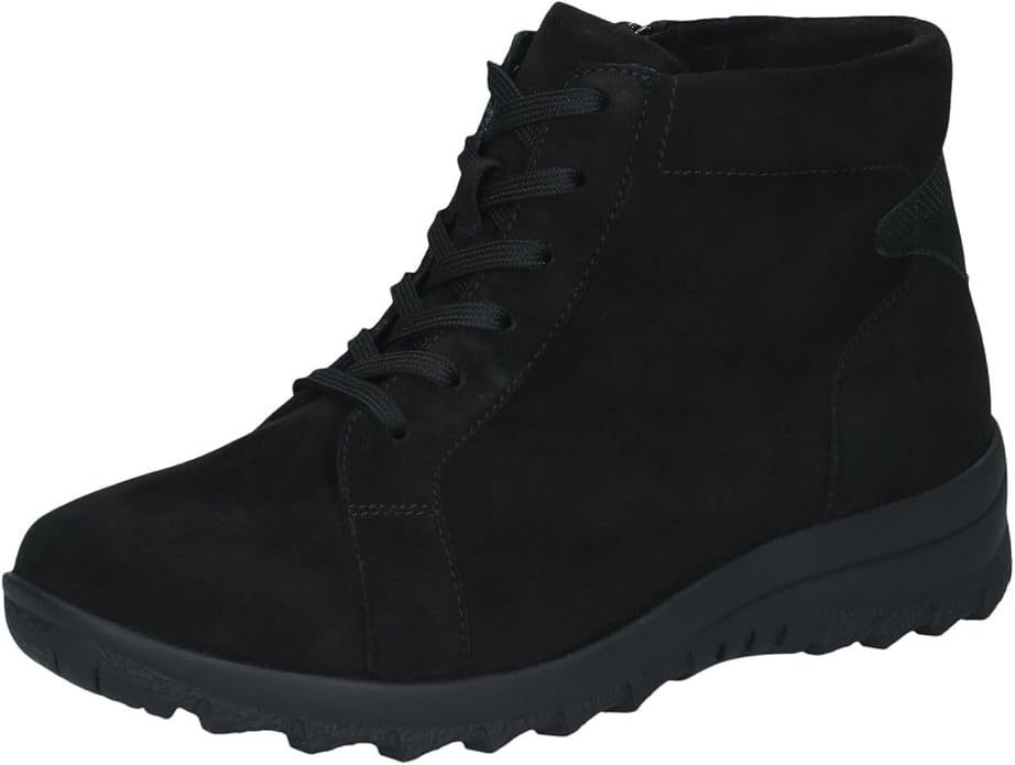 STIEFELETTE - Stivaletti stringati - black comb - Stivaletti ortopedici neri che coniugano eleganza e supporto specializzato.