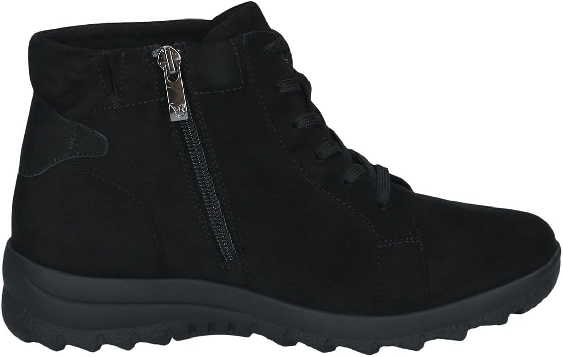 STIEFELETTE - Stivaletti stringati - black comb - Stivaletti ortopedici neri che coniugano eleganza e supporto specializzato.