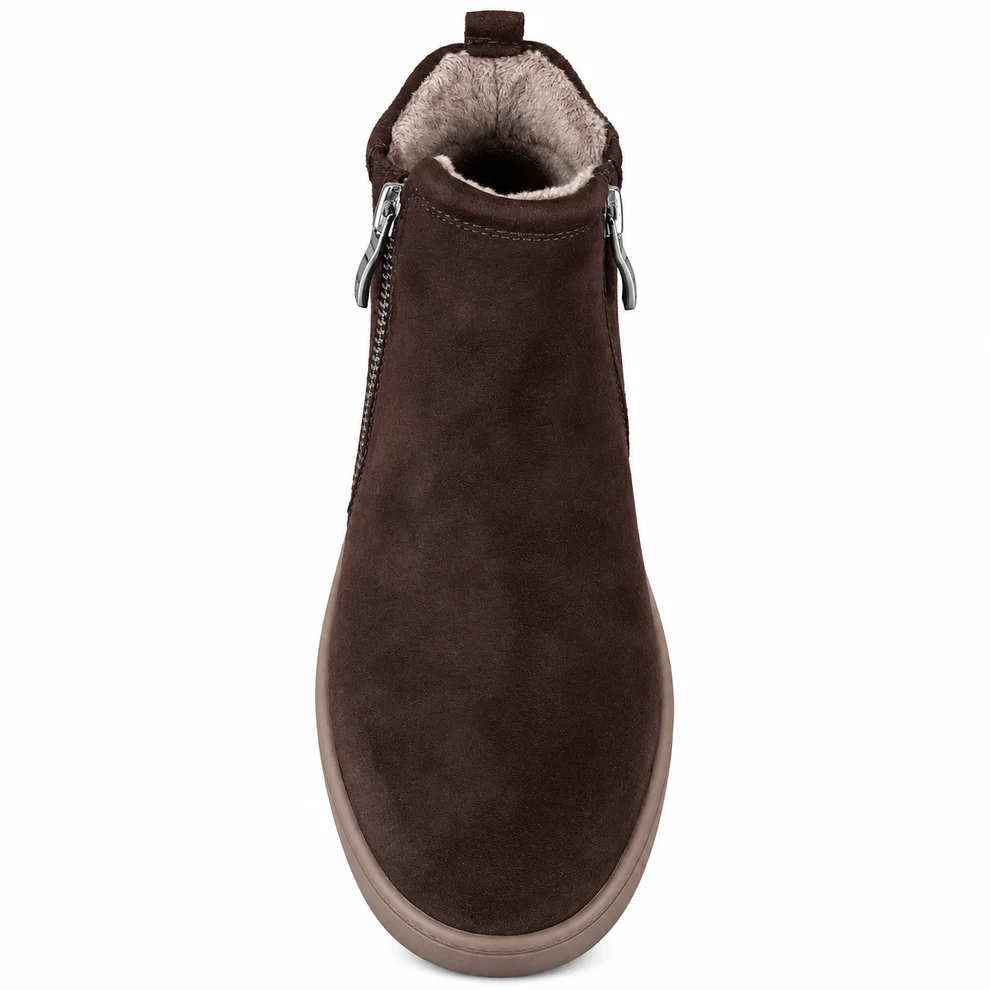 Stivaletti 25416 Dark Brown Suede - Stivaletti eleganti per automno-inverno con supporto e comfort eccellente.