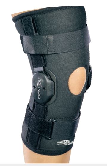 Playmaker Corta - Drytex articolata aperta frontalmente -  Tutore articolato per ginocchio post operatorio 
