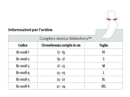 Malleoforce - Cavigliera elastica
