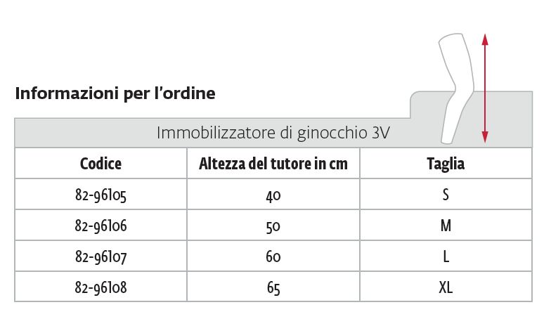 3V -  Tutore ginocchio