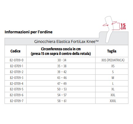 FortiLax Knee - GINOCCHIERA ELASTICA