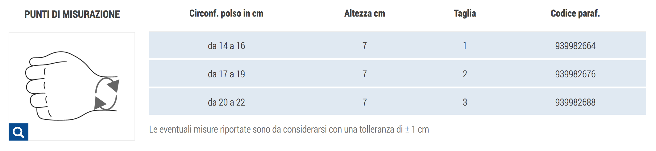 POLSIERA - 0707 - Tutore polso