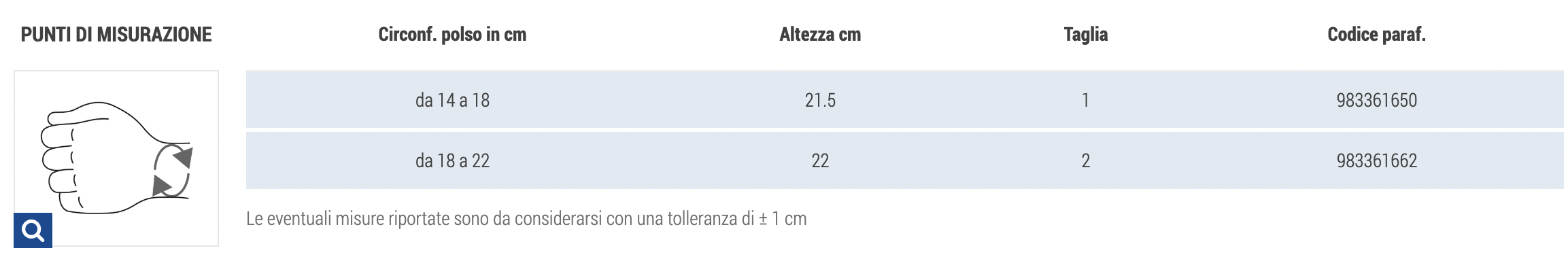 MANUGIB TRAUMA - Tutore Polso-Mano
