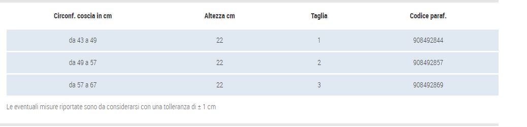 COSCIALE DI CONTENZIONE - bianco - Tutore coscia