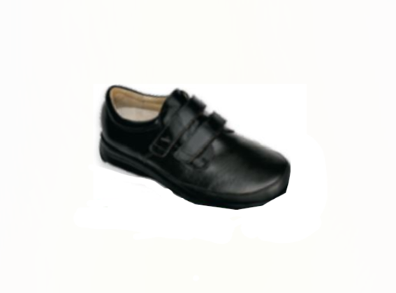 DANTE Velcro -  Incas Nero / Nappa  - Scarpe ortopediche uomo