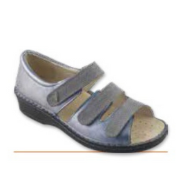ELECTRA 3 VELCRI - QUEEN / PRISMA ACCIAIO - SANDALI ORTOPEDICI PER DONNA