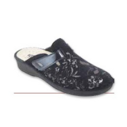 IMMA VELCRO DONNA - INCAS FLOWER SILVER - Ciabatte ortopediche donna 