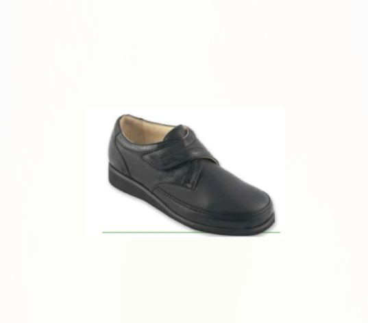 MARIANO Velcro - Incas Nero / Nappa  - Scarpe Ortopediche Uomo