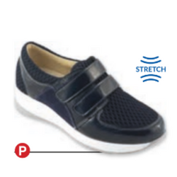 OROSEI VELCRO Naplak/Rombo Blu - Scarpe ortopediche donna