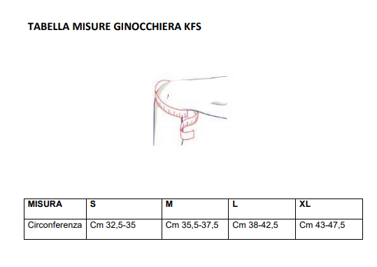 Ginocchiera sportiva Kfs - Ginocchiera sportiva