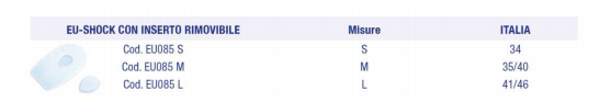 Eu-shock con inserto rimovibile - Talloniera