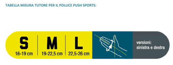 Tutore pollice Push sports - Tutore pollice