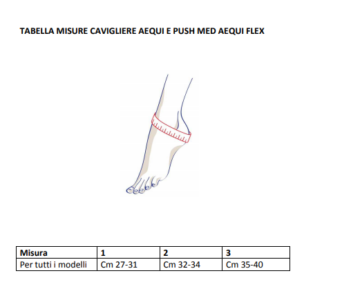 Tutore per caviglia aequi Push ortho - Tutore caviglia