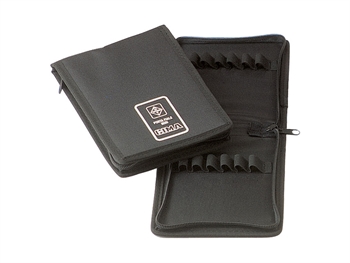BORSA MINI FIALETTE - cerniera in nylon nero c - portafiala mini con zip in nylon colore nero